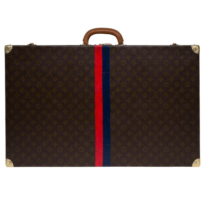 LOUIS VUITTON Rare 75 Suitcase in brown monogram canvas
