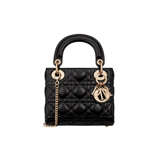 Mini Lady Dior Bag black with chain