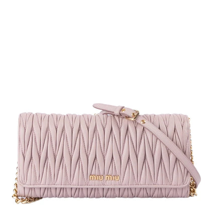 Miu Miu Matelasse Flap Chain Clutch