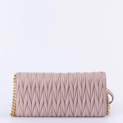 Miu Miu Matelasse Flap Chain Clutch