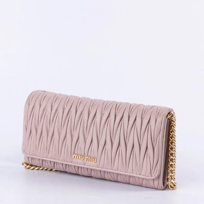 Miu Miu Matelasse Flap Chain Clutch