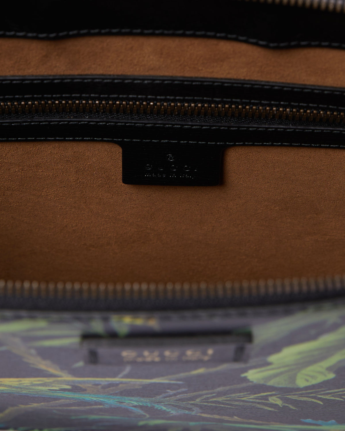 New Gucci Tropical Black Bird Crosbody Bag