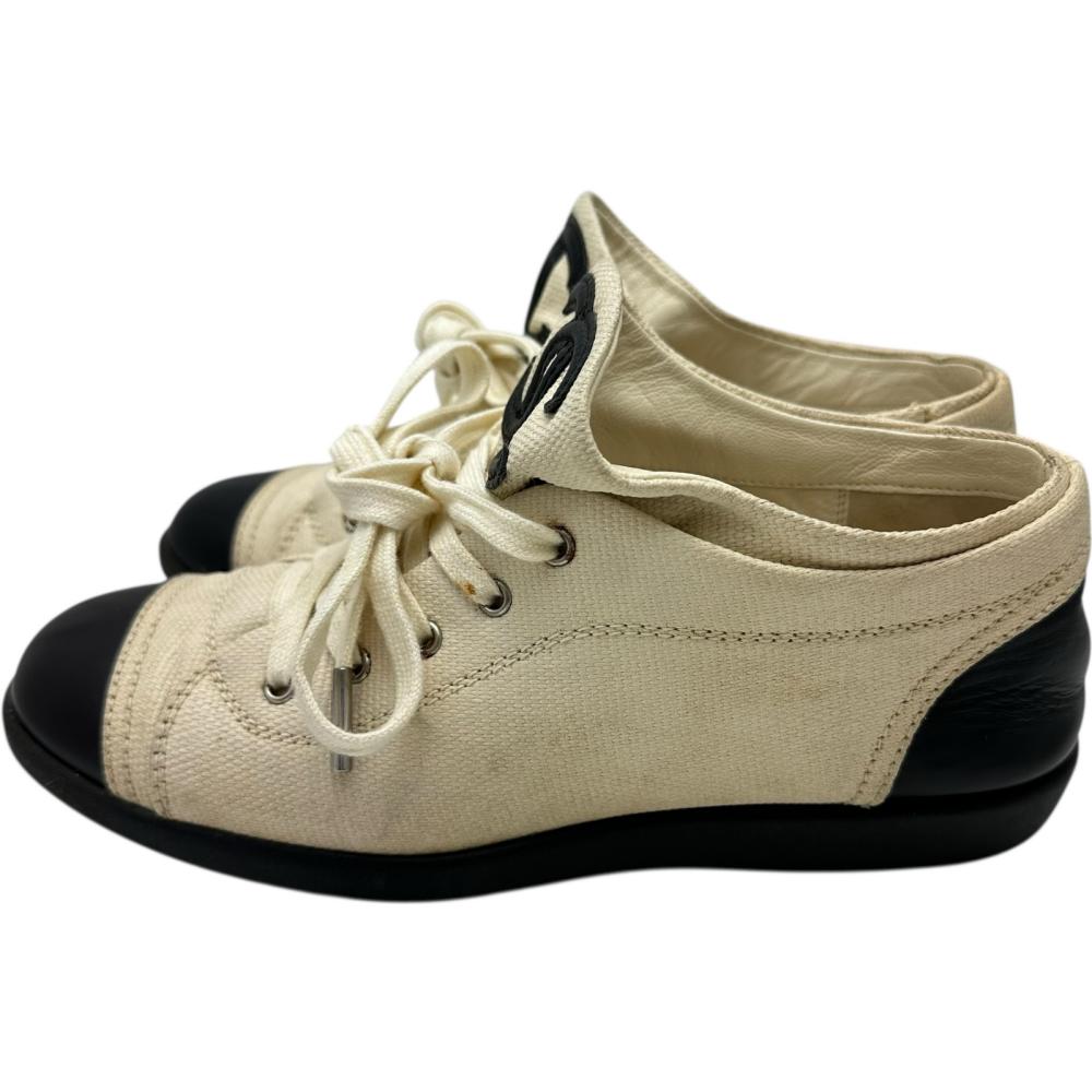 Chanel Coco Mark Canvas Sneakers