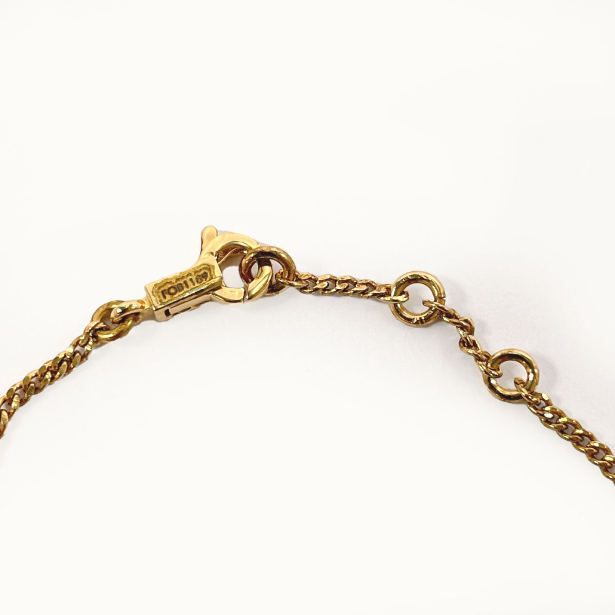 CELINE bracelet 46B1T6BRA.35OR Gold Plated gold Alphabet Women Used