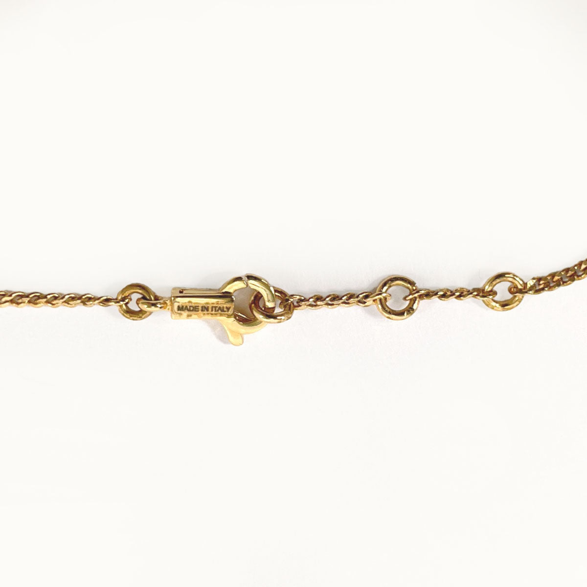 CELINE bracelet 46B1T6BRA.35OR Gold Plated gold Alphabet Women Used