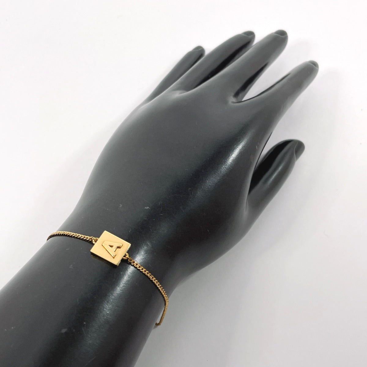 CELINE bracelet 46B1T6BRA.35OR Gold Plated gold Alphabet Women Used