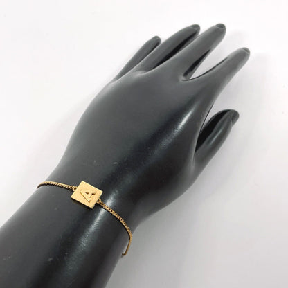 CELINE bracelet 46B1T6BRA.35OR Gold Plated gold Alphabet Women Used
