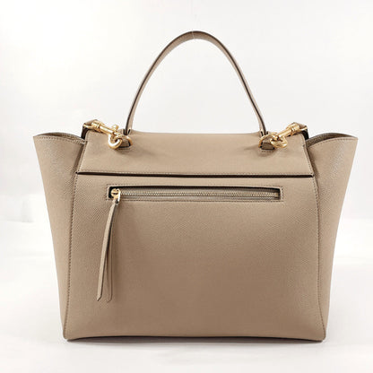 CELINE Shoulder Bag leather beige Belt bag mini Women Used