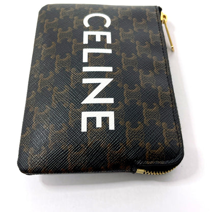 CELINE Coin case 10C662CA2 PVC black Taurillon Clemence Coin & card pouch Women Used