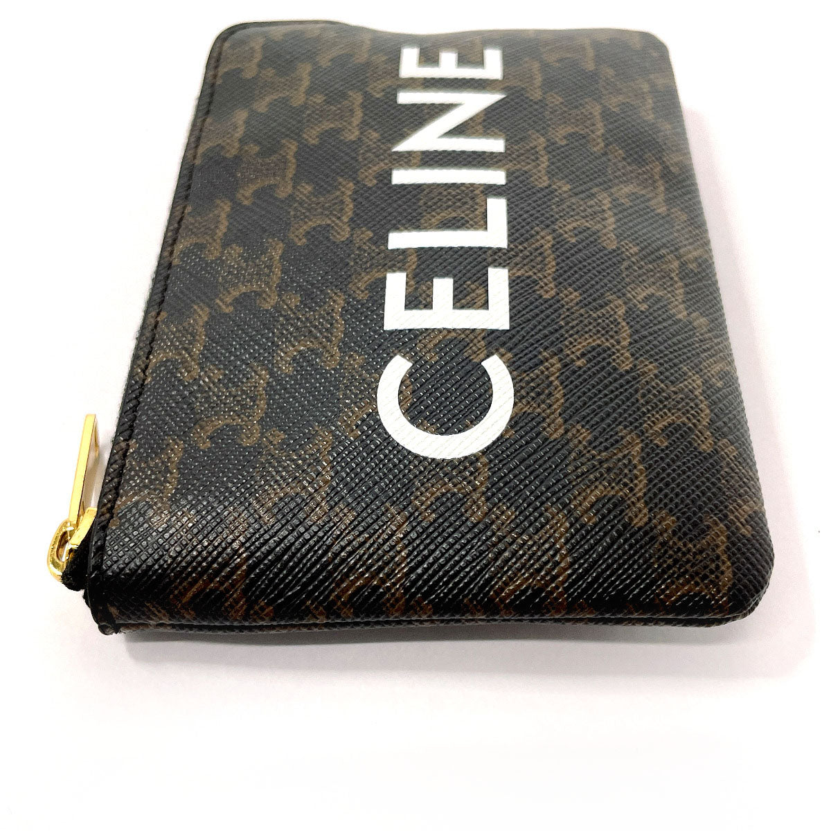 CELINE Coin case 10C662CA2 PVC black Taurillon Clemence Coin & card pouch Women Used