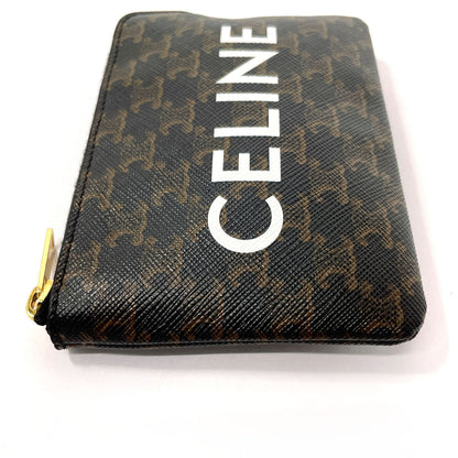 CELINE Coin case 10C662CA2 PVC black Taurillon Clemence Coin & card pouch Women Used
