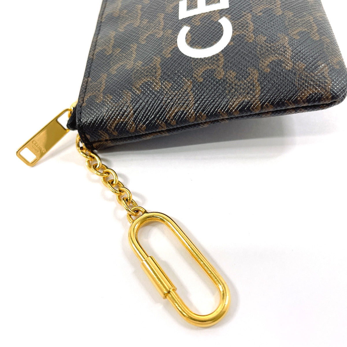 CELINE Coin case 10C662CA2 PVC black Taurillon Clemence Coin & card pouch Women Used