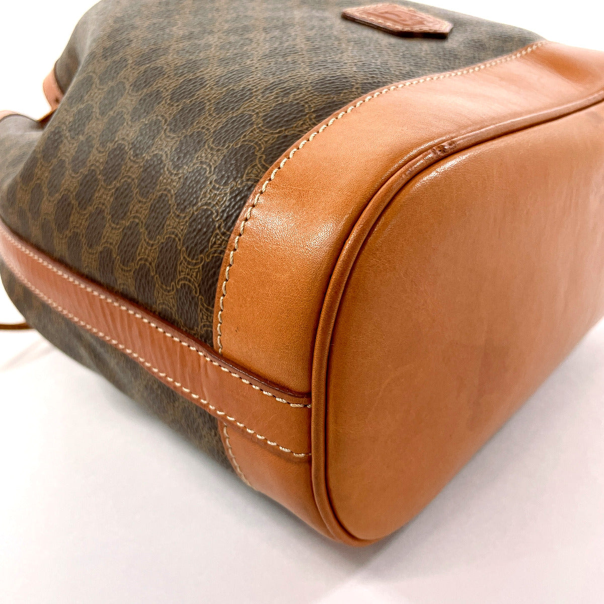 CELINE Shoulder Bag PVC, Leather Brown purse Macadam Women Used