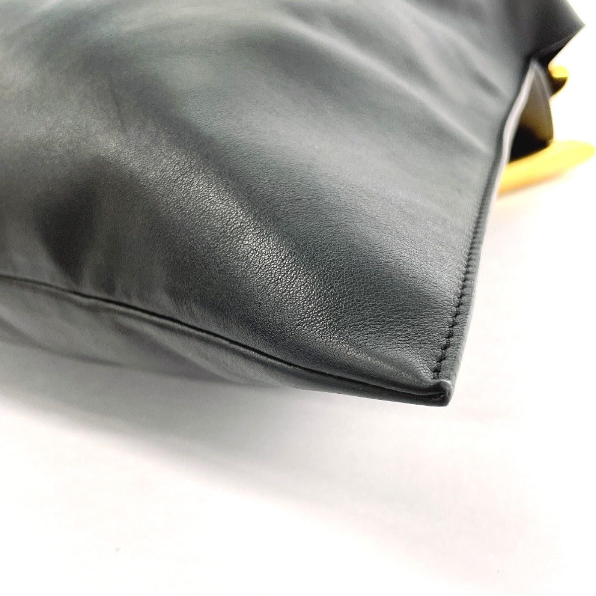 CELINE Handbag leather black Women Used
