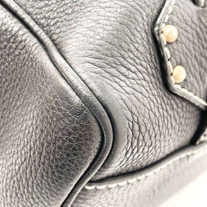 CELINE Handbag leather black Women Used