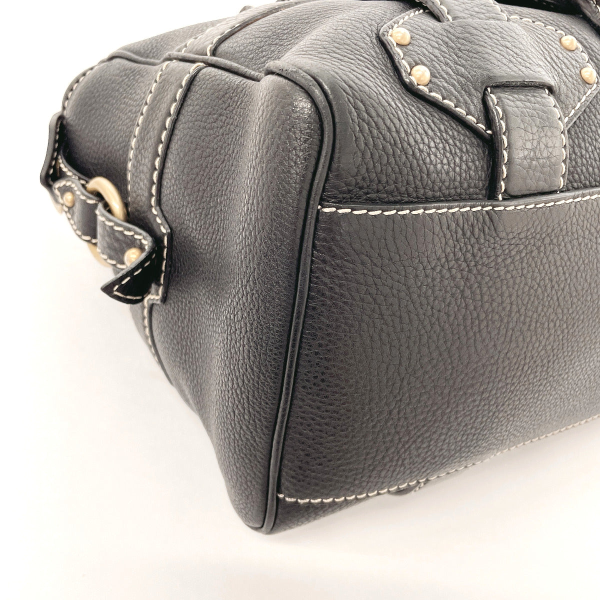 CELINE Handbag leather black Women Used