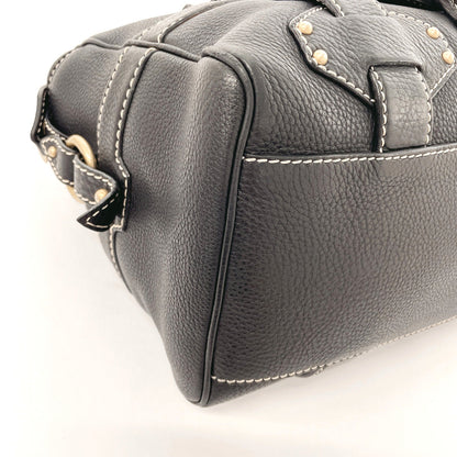 CELINE Handbag leather black Women Used