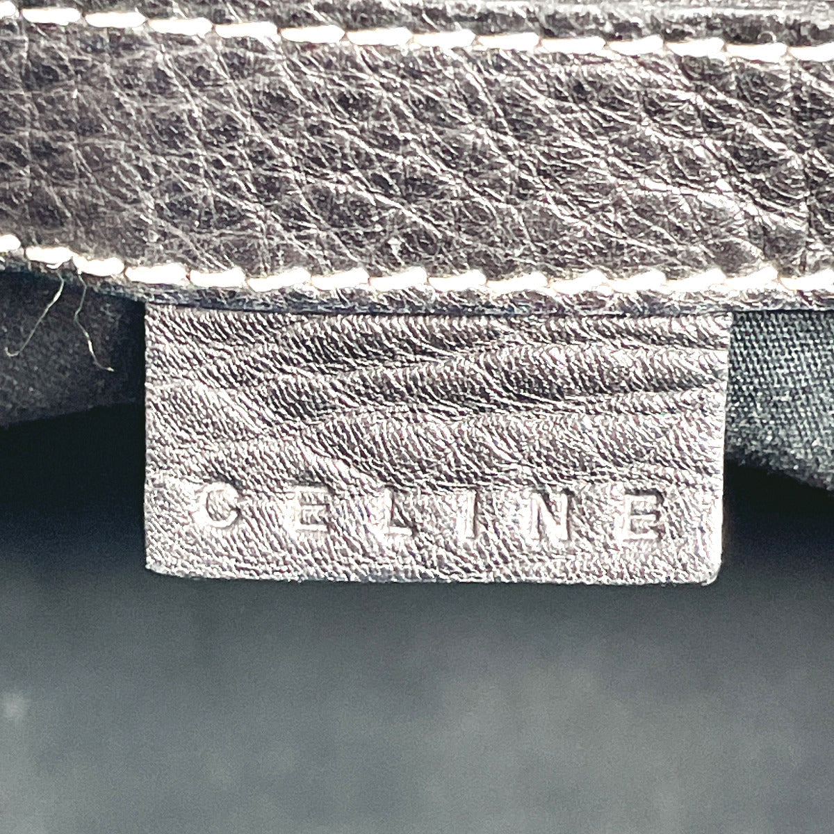 CELINE Handbag leather black Women Used