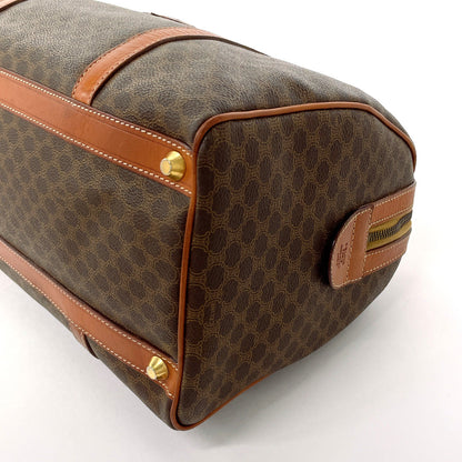 CELINE Handbag PVC, Leather Brown Macadam Mini Boston Women Used