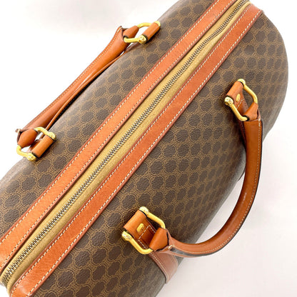 CELINE Handbag PVC, Leather Brown Macadam Mini Boston Women Used
