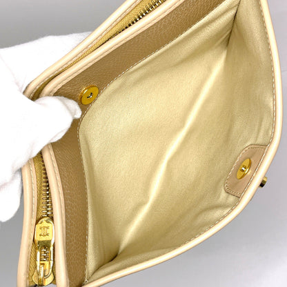 CELINE business bag leather beige vintage unisex Used