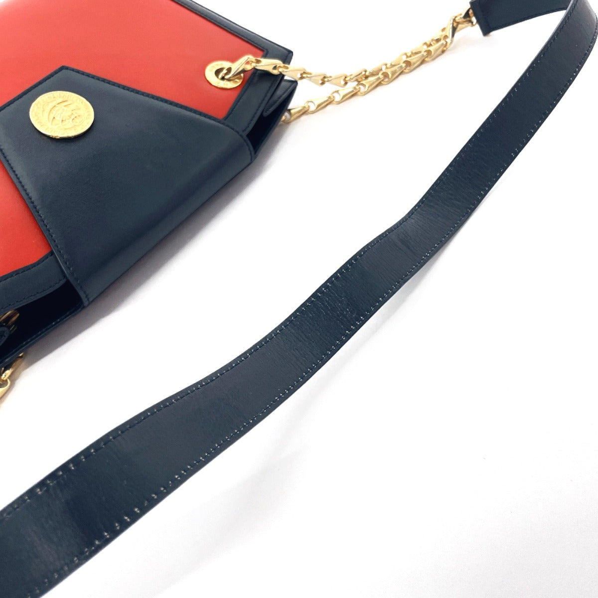CELINE Shoulder Bag leather Red ChainShoulder Women Used