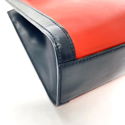 CELINE Shoulder Bag leather Red ChainShoulder Women Used