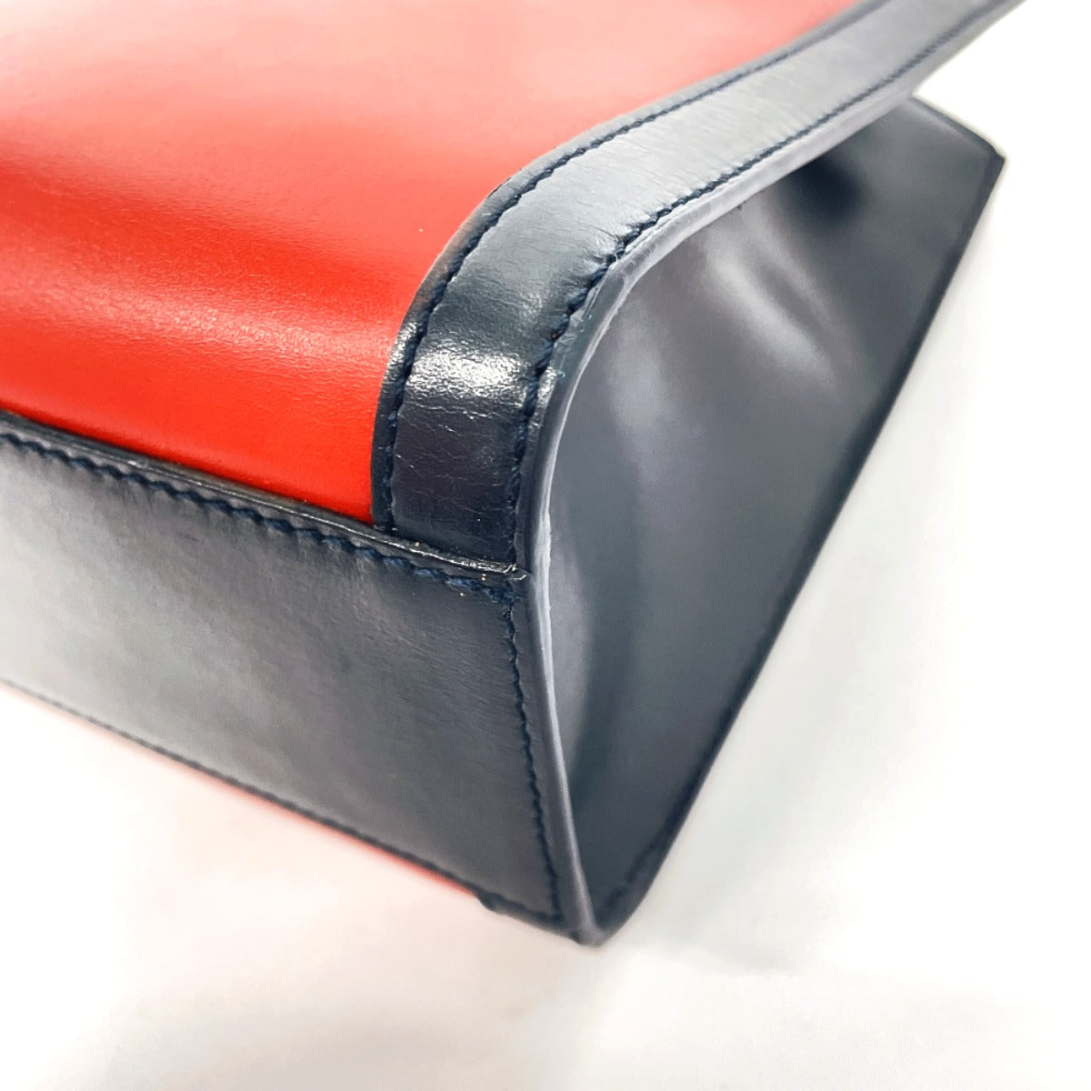 CELINE Shoulder Bag leather Red ChainShoulder Women Used