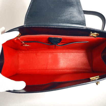 CELINE Shoulder Bag leather Red ChainShoulder Women Used