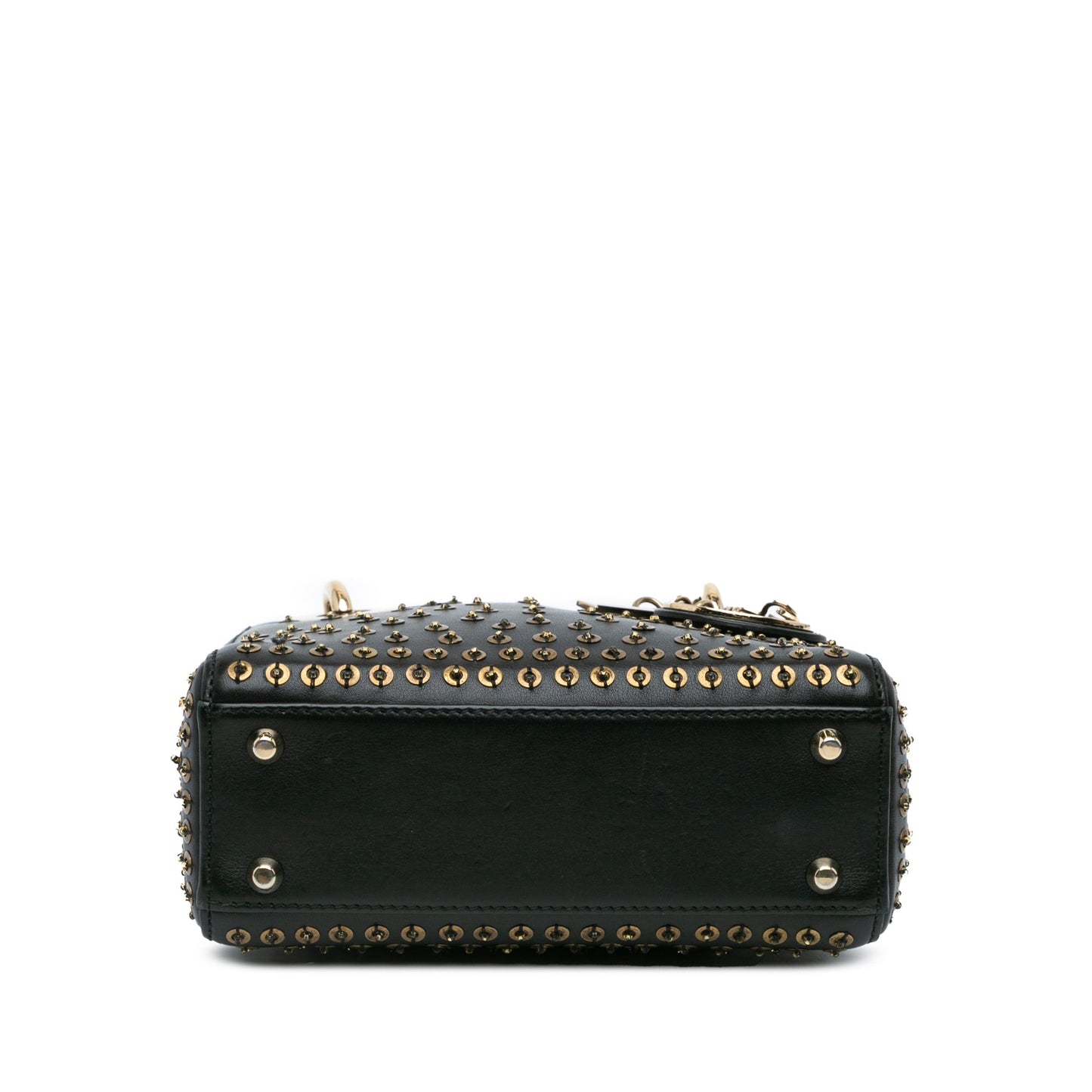 Mini Calfskin Embellished Lady Dior