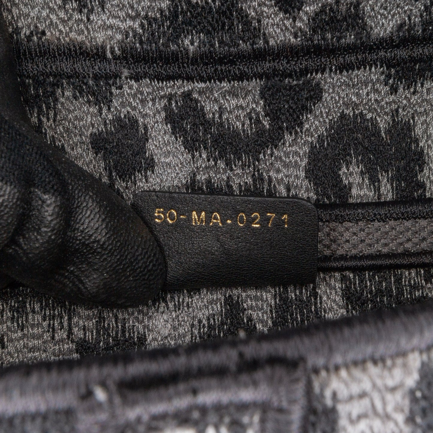 Mizza Embroidered Canvas Leopard Saddle Bag
