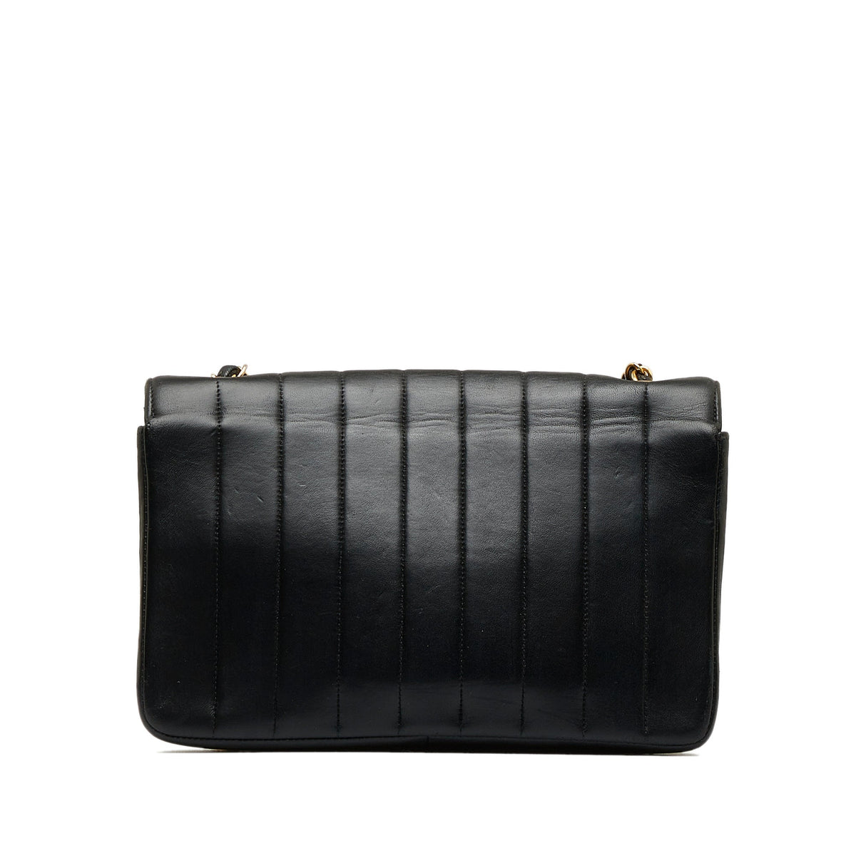 Chanel Lambskin Vertical Border Flap Crossbody Bag