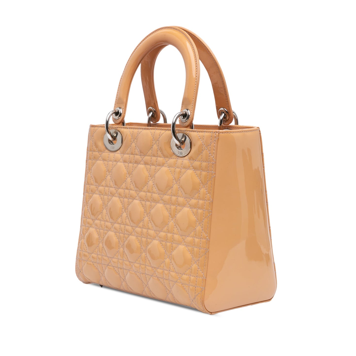 Medium Patent Cannage Lady Dior