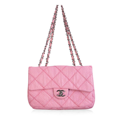 Classic Python Flap Bag