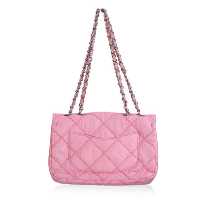 Classic Python Flap Bag