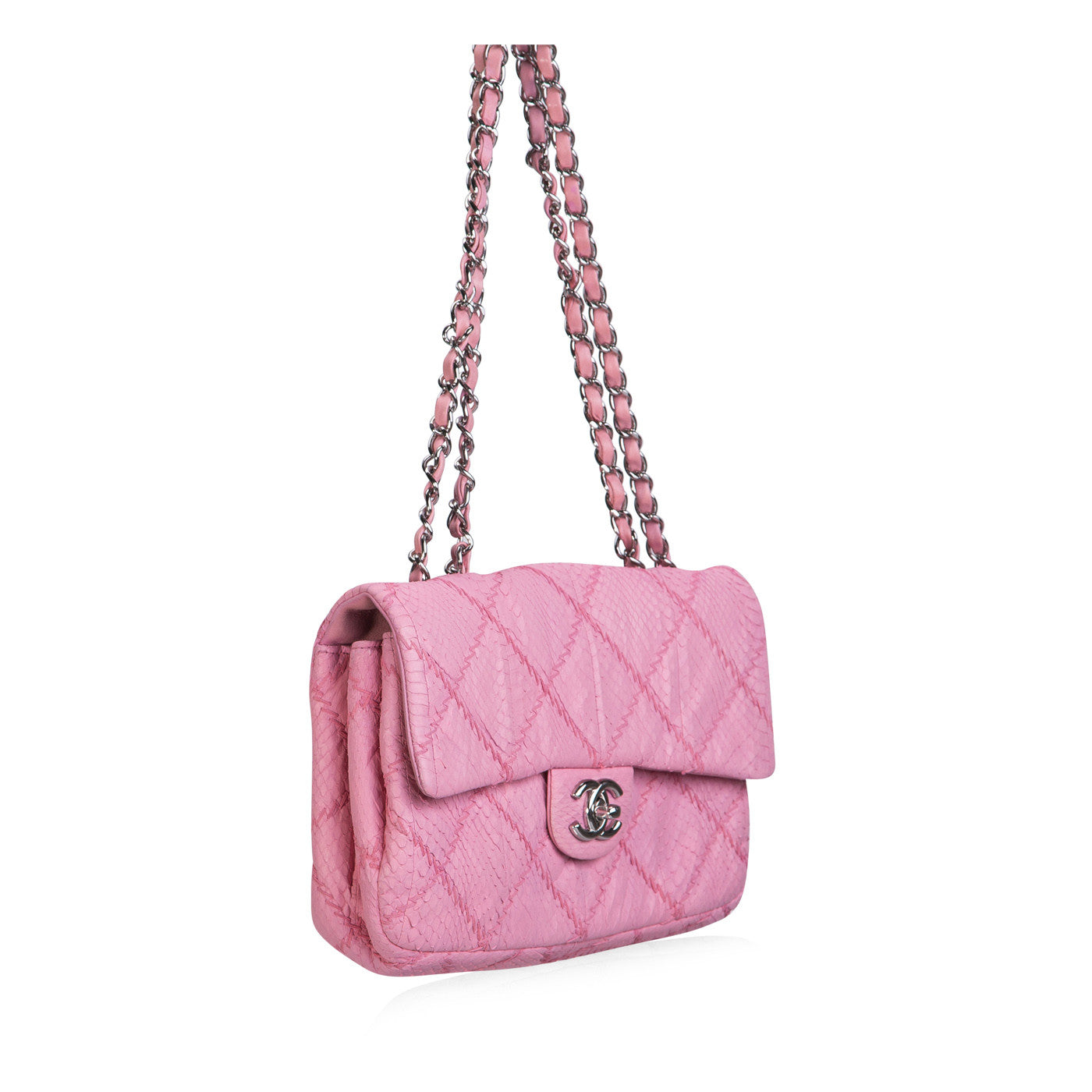 Classic Python Flap Bag