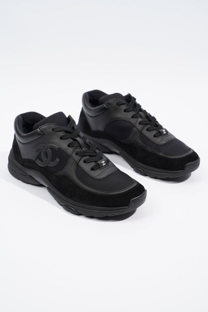 Chanel CC Logo Sneaker Black Suede EU 37.5 UK 4.5
