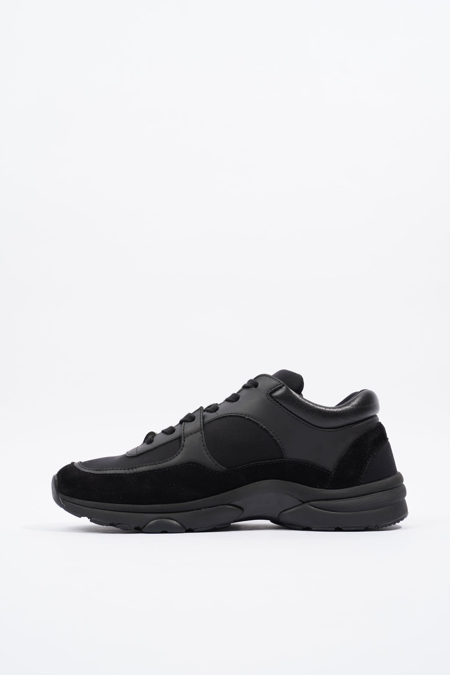 Chanel CC Logo Sneaker Black Suede EU 37.5 UK 4.5