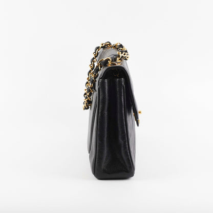 ITEM 33 - Chanel Vintage Caviar Jumbo Black