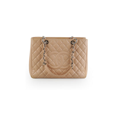 Chanel Grand Shopping Tote (GST) Beige Clair Caviar