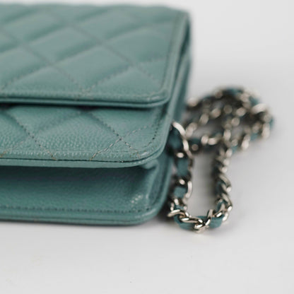 Chanel Wallet on Chain WOC Caviar Blue