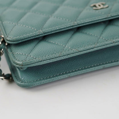 Chanel Wallet on Chain WOC Caviar Blue