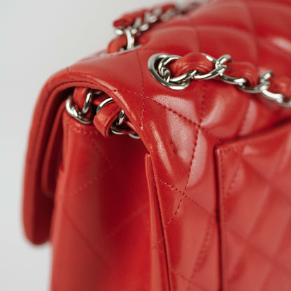 Chanel Jumbo Double Flap Red
