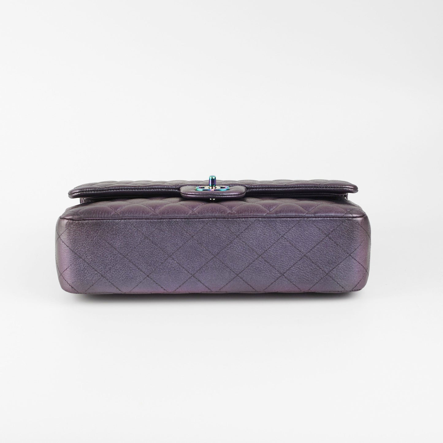 Chanel 16C Classic Flap Medium Large Iridescent Mermaid Purplle Bag