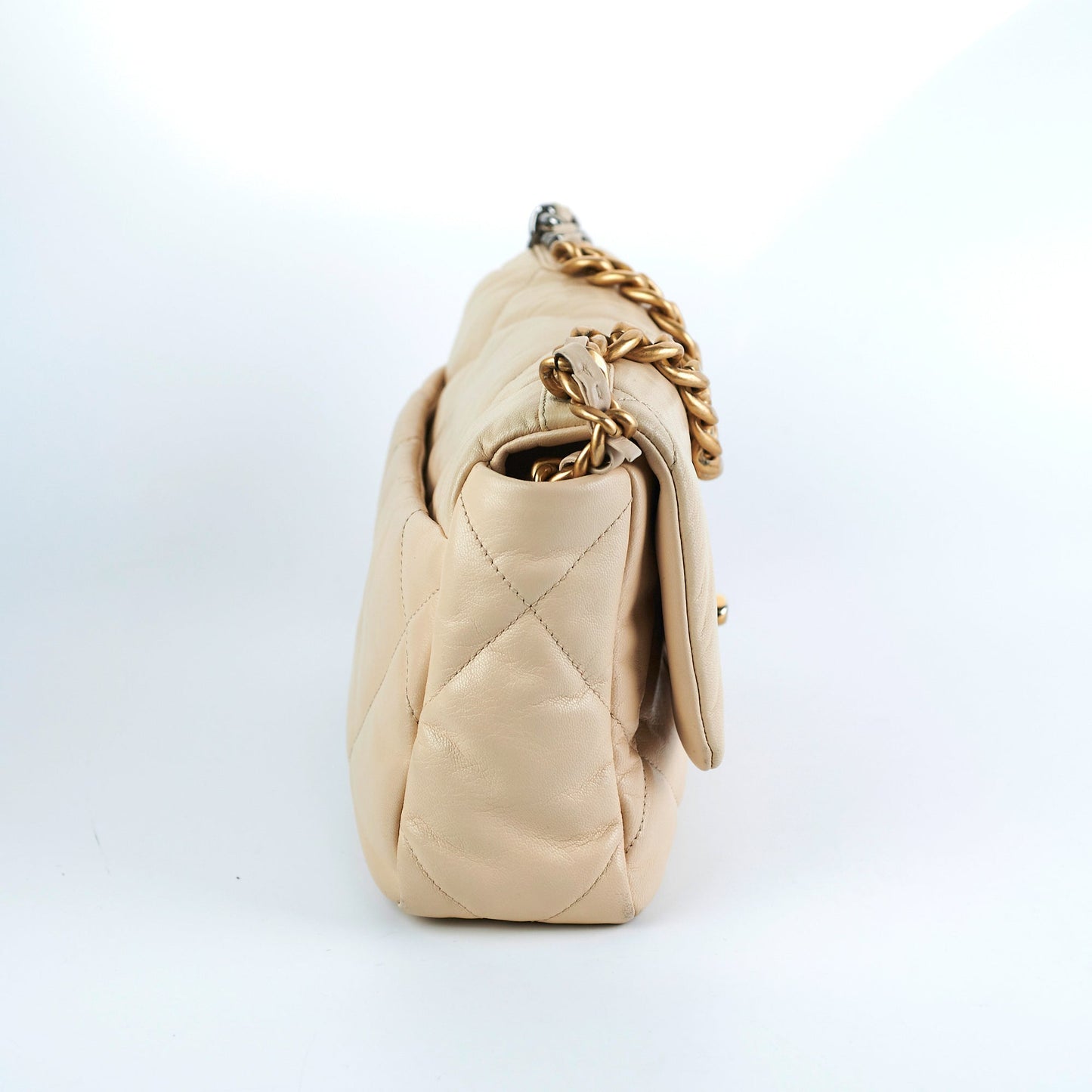 Chanel Small 19 Beige