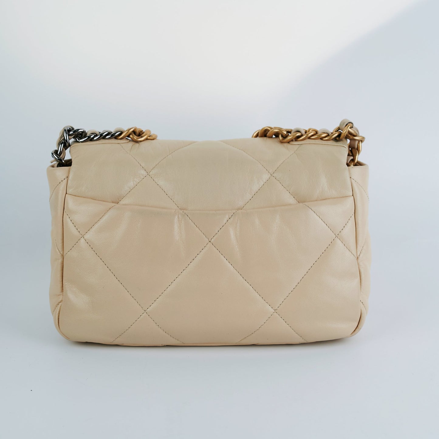 Chanel Small 19 Beige