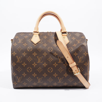 Louis Vuitton Speedy Bandouliere Monogram Coated Canvas 30