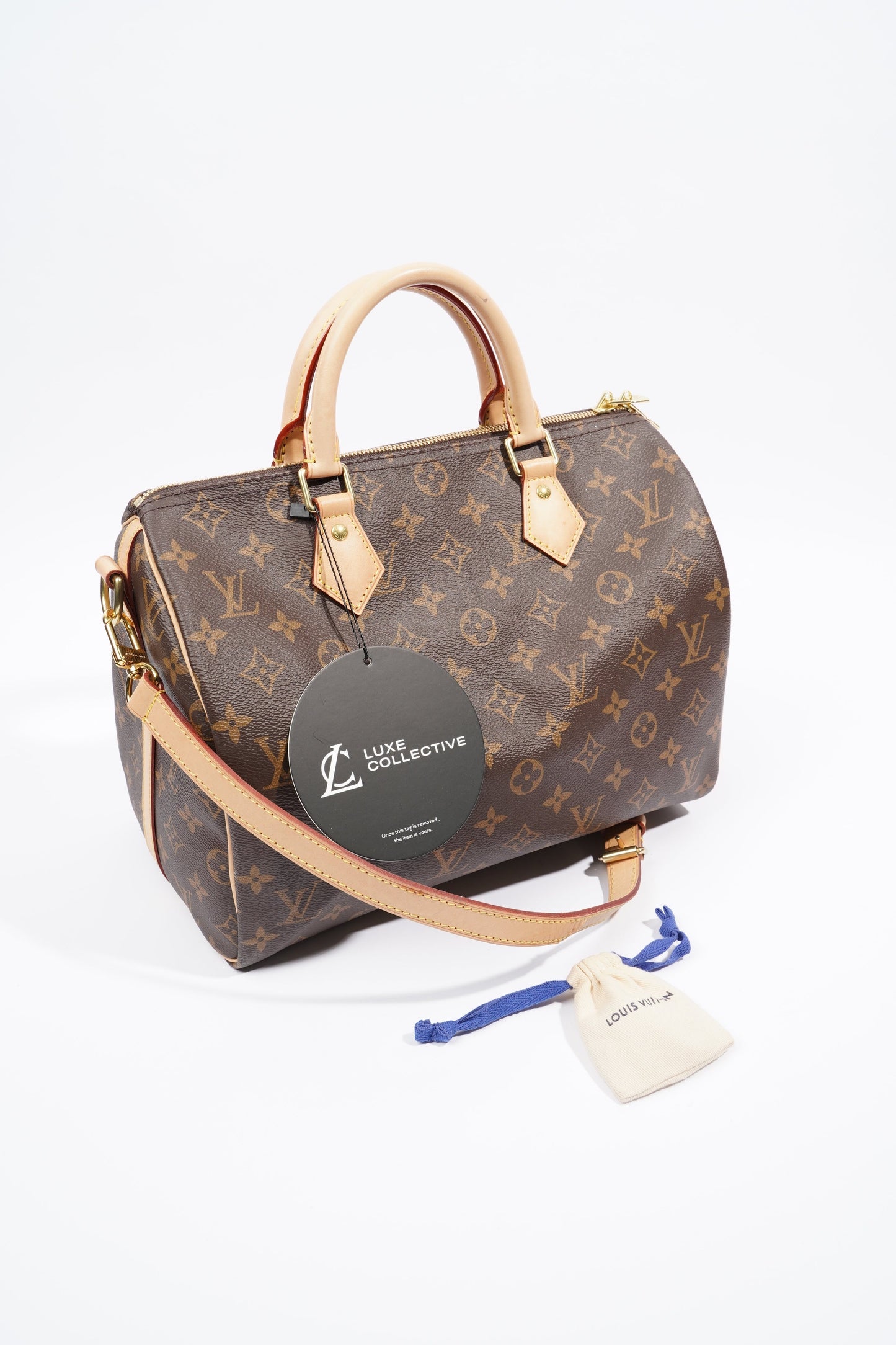 Louis Vuitton Speedy Bandouliere Monogram Coated Canvas 30