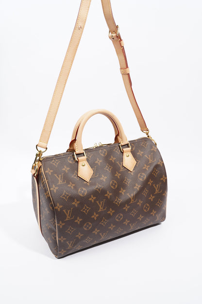 Louis Vuitton Speedy Bandouliere Monogram Coated Canvas 30