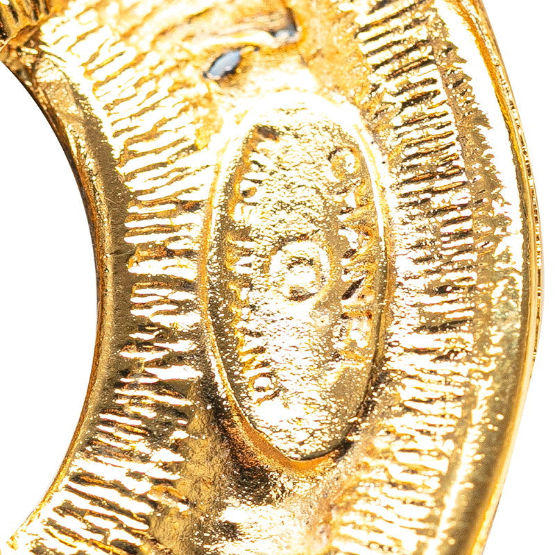 Chanel Quilted CC Logo Pendant Necklace Metal Necklace in Good condition
